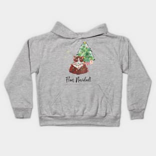 Fleas Navidad! (Feliz Navidad) Merry Christmas Festive Cat Kids Hoodie